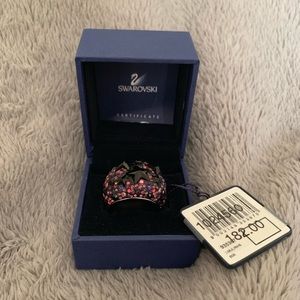 Swarovski Black/Purple/Pink/Silver Ring (Size 8)!